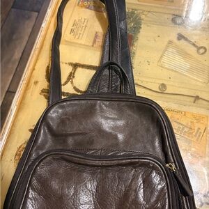 Stone Mountain Accessories Brown Leather Backpack